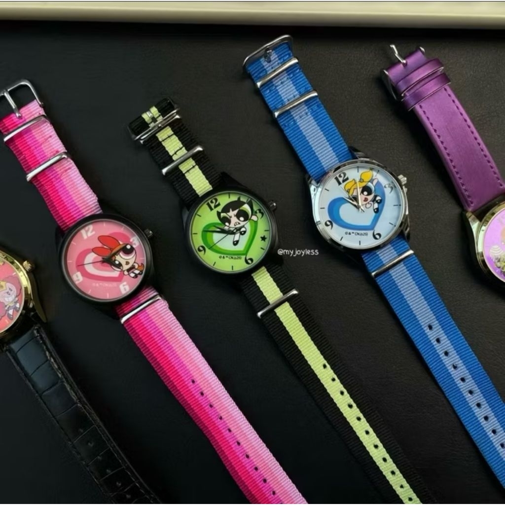 พร้อมส่ง‼️ The Powerpuff Girls Sweet cool นาฬิกาข้อมือ แบบเลือกตัว ใช้Codeแฟชั่นลดเพิ่มได้ค่ะ