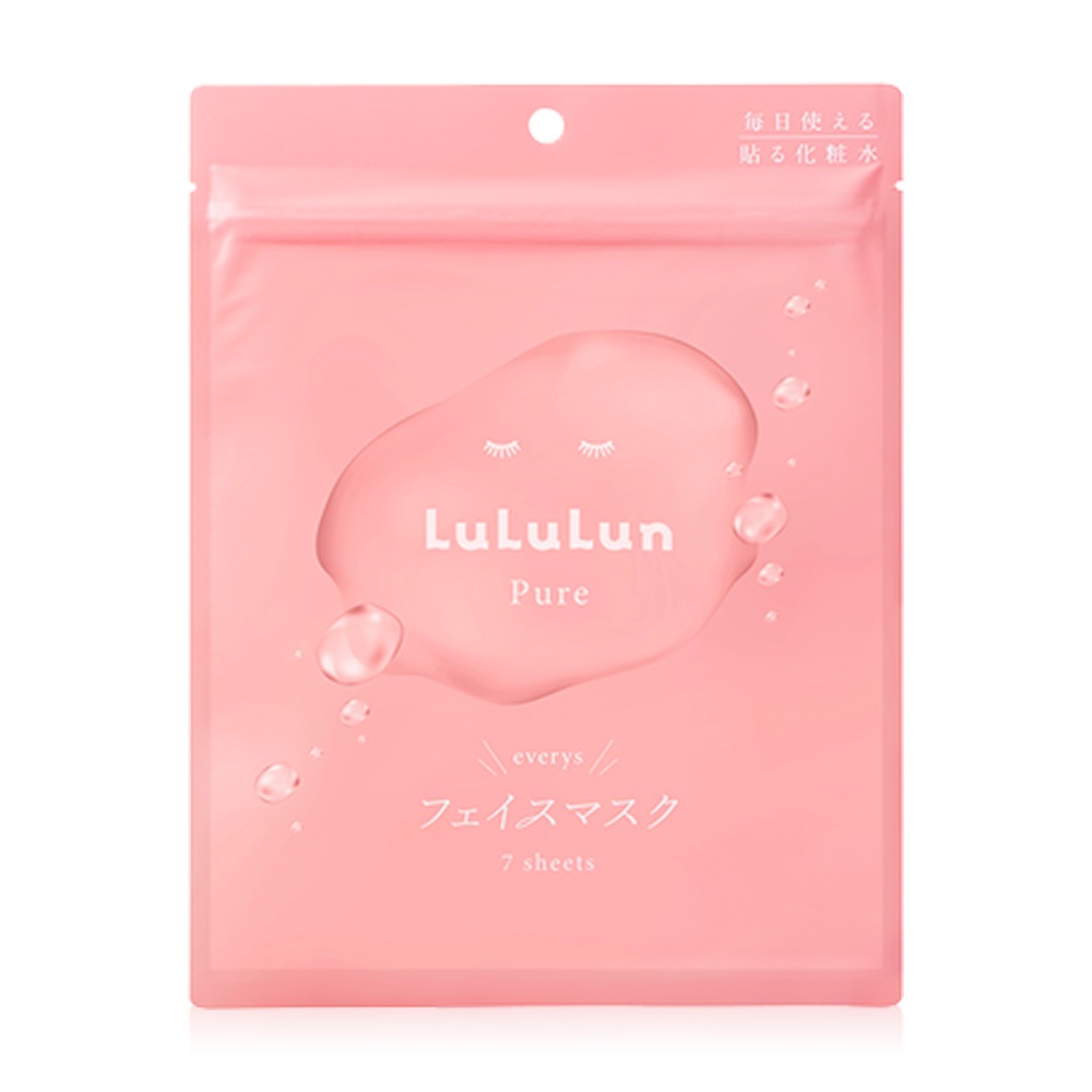 LuLuLun Pure Pink Face Mask ลูลูลูน แผ่นมาสก์หน้า สูตรปรับสมดุลผิว เพียว บาลานซ์ ปรับสูตรใหม่