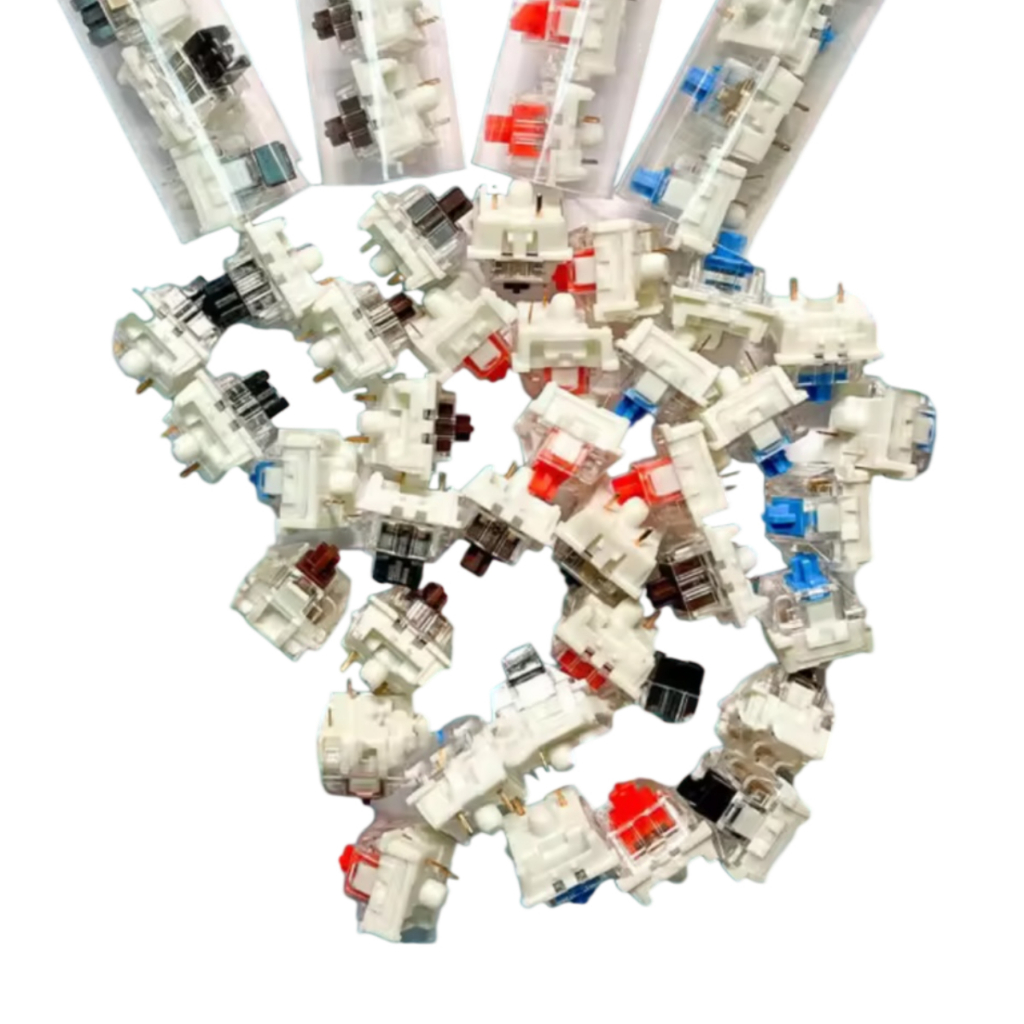 สวิตซ์คีย์บอร์ด 3-Pin Switch Mechanical Keyboard  สำหรับคีย์บอร์ดเกมมิ่ง สีฟ้า/สีแดง/สีน้ำตาล/สีดำ