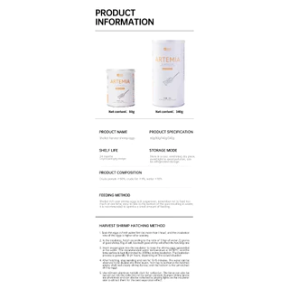 ไข่อาร์ทีเมีย Artemia Cysts ปลากินได้เลยไม่ต้องฝัก 150ml. อาทิเมียร์ อาทิเมีย อาหารปลา อนุบาล ลูกปลา ปลาทะเล ปลาสวยงาม