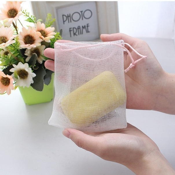 H-144 (1 บาท) ถุงตาข่ายตีฟอง 2 ชั้น ถุงไนล่อน ถุงตีฟอง ถุงตาข่ายใส่สบู่ ช่วยเพิ่มฟองสบู่ มีเชือกแขวน ใช้งานง่าย - รูปที่ 7