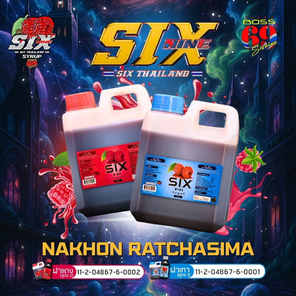 SixNine Syrup ราสเบอรี่ [set 10 gallon] 69