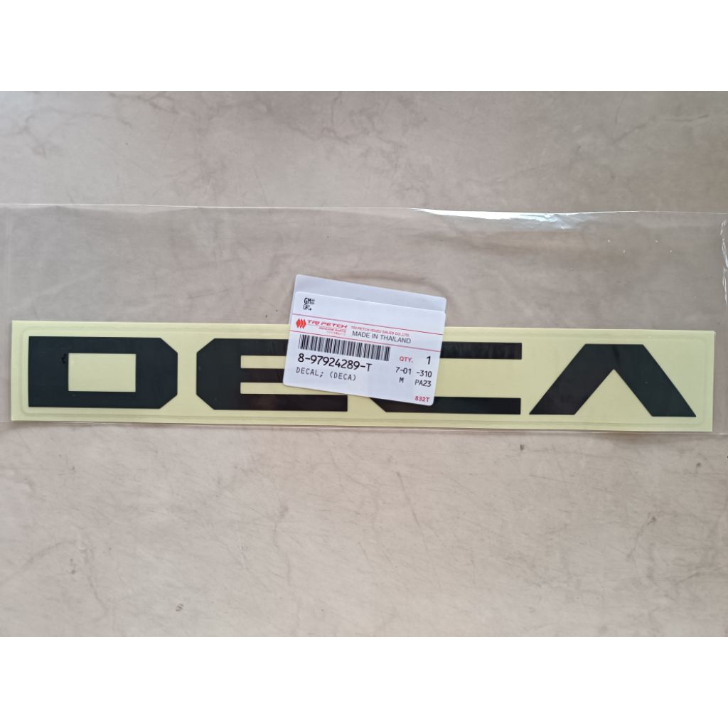 สติกเกอร์ DECA ติดแผงหน้าแท้ห้างรุ่น FXZ360  ราคาต่อ1ชิ้น