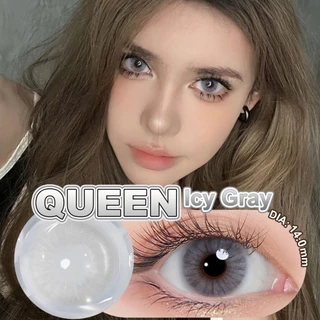 Magister & Realcon คอนแทคเลนส์ ซีรีส์ควีน 6 เดือน แว่นตาสายตาสั้น 14.00mm แว่นตาสายตาสั้น Ocher คอนแทคเลนส์สายตา