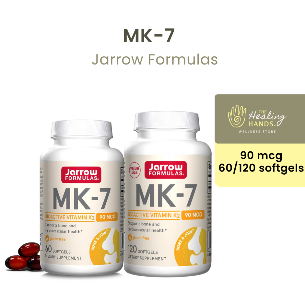 MK-7 (90 mcg/60-120 softgels) by Jarrow Formulas ,Bioactive Form of Vitamin K2 วิตามินเค