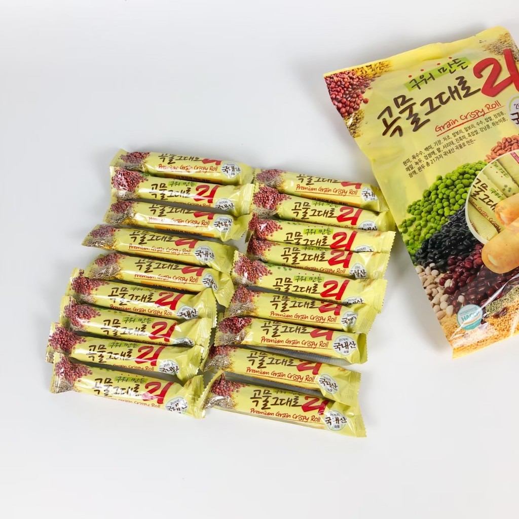 GRAIN CRISPY ROLL 180g 1 ลัง 16 ห่อ ขนมธัญพืช รสออริจินัล รูปที่ 6
