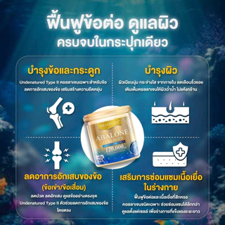 Real Elixir Abalone Collagen Peptide Plus Undenatured Type II 120g Real Instant Drink 1x120g