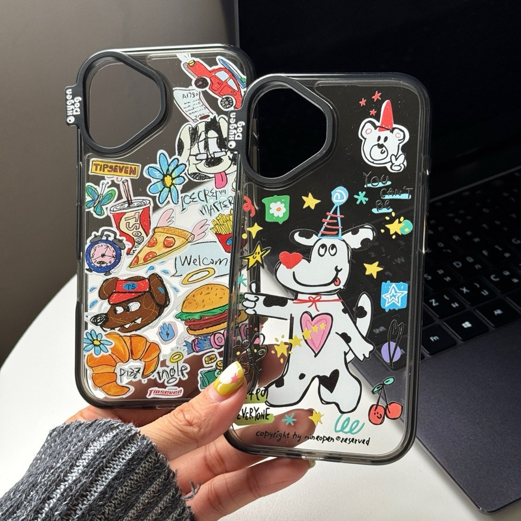 กทม ส่งด่วน‼️OXYGENDOG เคสการ์ตูนพรีเมียม ขอบนิ่มหลังแข็ง กันกระแทก สำหรับรุ่นไอโฟน 13-17 17Pro 17ProMax