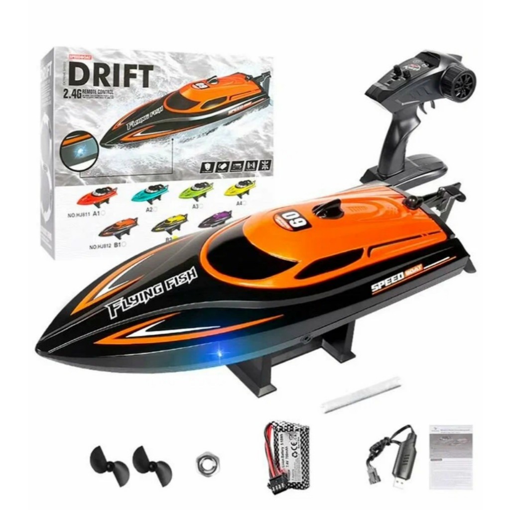 (สินค้าในไทย) Flying Fish HJ812 เรือบังคับวิทยุ 2.4gh ชุดพร้อมเล่น