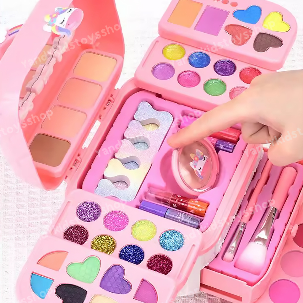 ⭐️Y&YToys Kids⭐เครื่องสําอางเด็ก ของเล่นแต่งหน้า ชุดแต่งหน้าเด็ก พร้อมลิปสติก อายแชโดว์ น้ำยาทาเล็บ — صورة 8