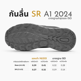 Nordways รองเท้าเซฟตี้ S2 ESD รุ่น NLOCK มาตรฐานISO นุ่ม รองเท้าเชฟ กันน้ำ ขนาด35-48