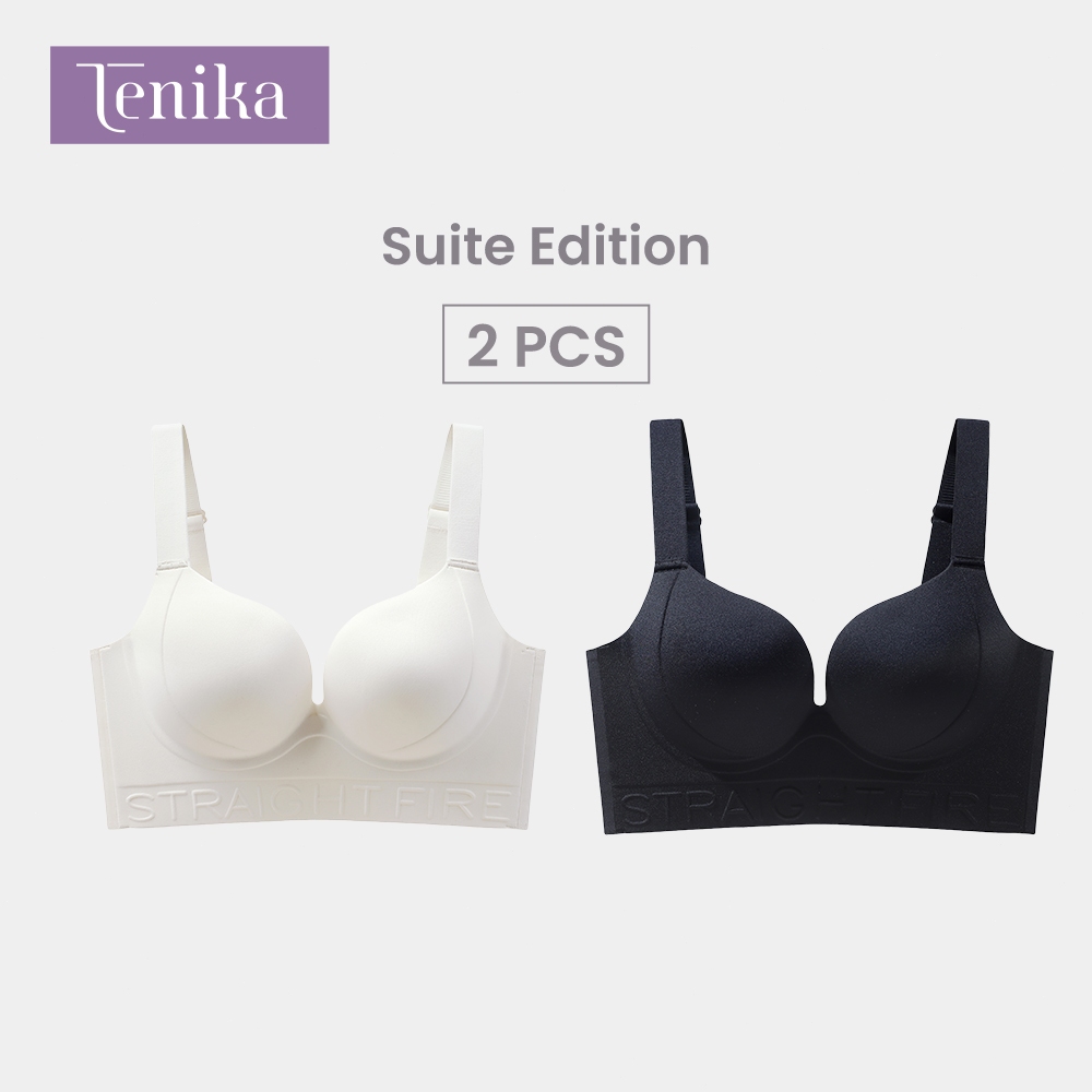 TENIKA สื้อในไซส์ใหญ่ ไร้โครง Plus Size Bra เก็บทรงคัพ กระชับรอบลำตัว 2PCS — صورة 7