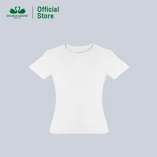 ห่านคู่ เสื้อยืดซับในผู้หญิง ผ้าร่อง