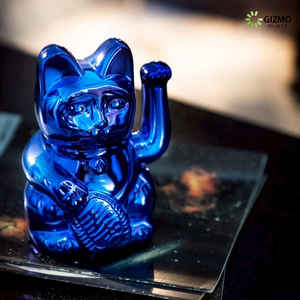 lucky cat cosmic shiny แมวกวักนำโชค เรียกทรัพย์ โชคลาภ มั่งคั่ง ขนาด 15 CM. สีเงิน สีชมพู สีเขียว สีทองแดง สีน้ำเงิน ราคา ถูกที่สุด ดีลบีเคเค แกลเลอรีภาพที่ 6