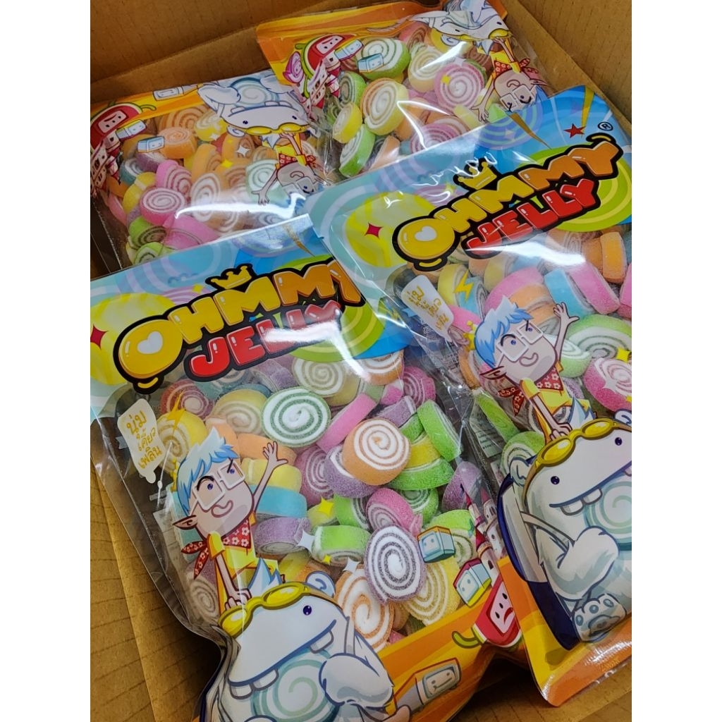 OhmmyJelly 500g l โรล โอมมี่เยลลี่ กัมมี่เยลลี่ [คละรสผลไม้] นุ่มอร่อย - รูปที่ 3