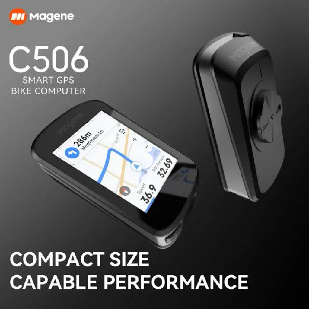 New2026 ไมล์จักรยาน Magene รุ่น C506 หน้าจอสี Touch ได้ ดาวน์โหลดแผนที่ เชื่อมต่อได้ทั้ง Wi-Fi / Blu