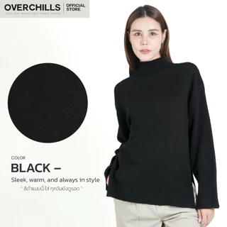 Overchills เสื้อไหมพรมแขนยาว ผู้หญิง OVERSIZE ไซส์ใหญ่ เนื้อผ้าหนา กันหนาวได้ 0-10 องศา
