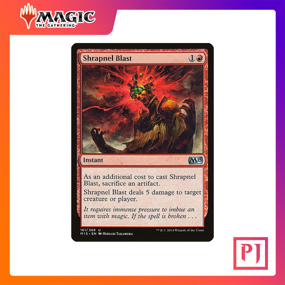 [MTG] Shrapnel Blast [M15] [RED] [UNCOM] [NORMAL] [ENG] (การ์ดเมจิค / Magic the Gathering)