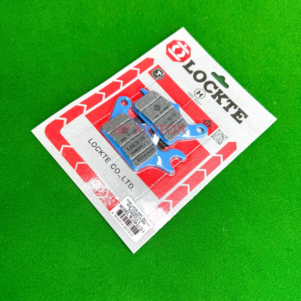 ผ้าเบรคหน้า Wave110i Wave125i ปลาวาฬ Czi  ดิสเบรคหน้า ผ้าดิสหน้าคุณภาพสูงLOCKTE