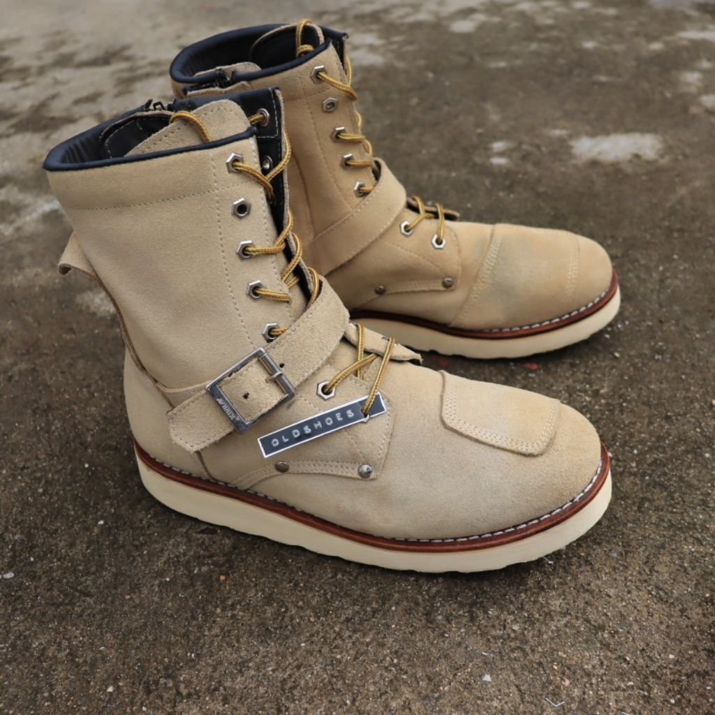 ส่งฟรี 8.5Us 26.5cm รองเท้า AVIREX YAMATO AV2100 Engineer Boots | มือสองสภาพดี แท้ by OldShoes