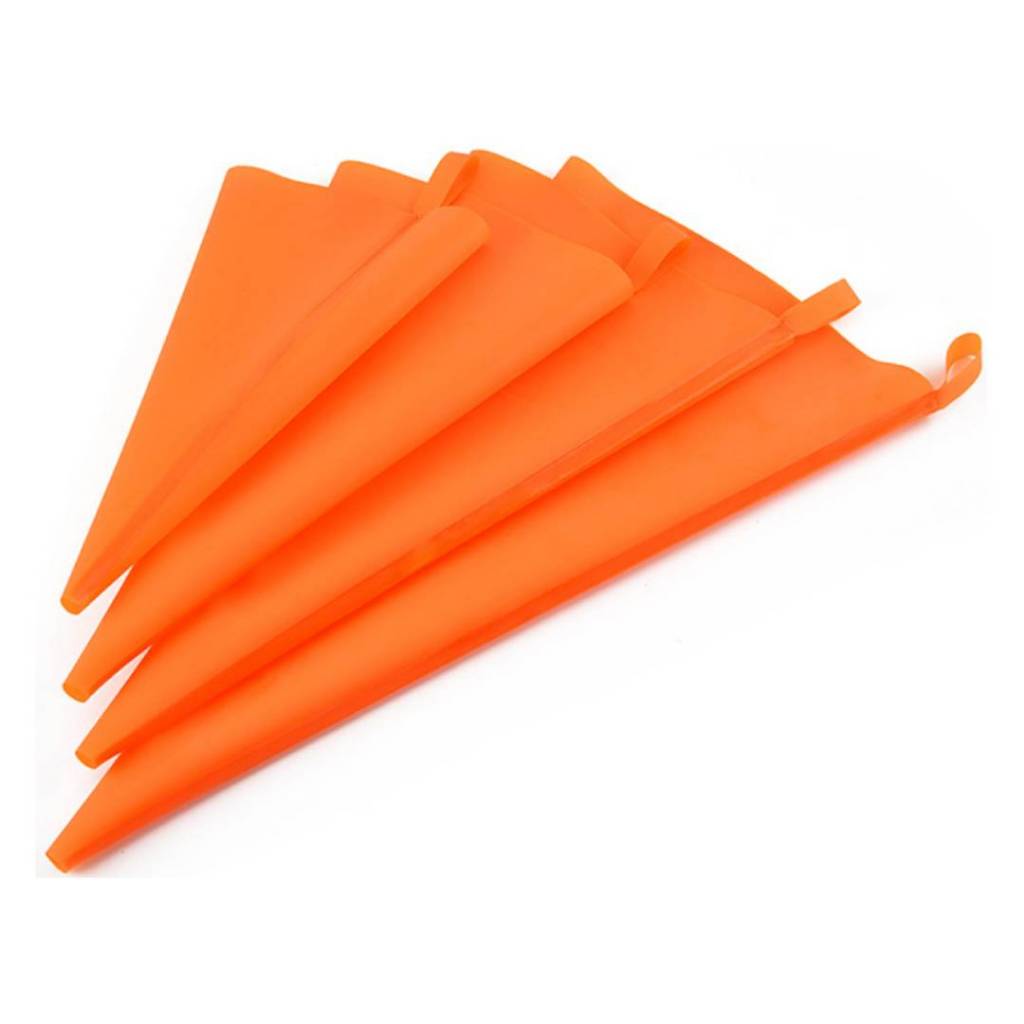 ถุงบีบครีมซิลิโคน BAKEST (สีส้ม) 45 cm. หยกออนไลน์
