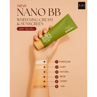 ไอมิน นาโน ครีมแต่งผิว (มีขาย 2สูตร) IMIN Nano BB Whitening Cream & Sunscreen