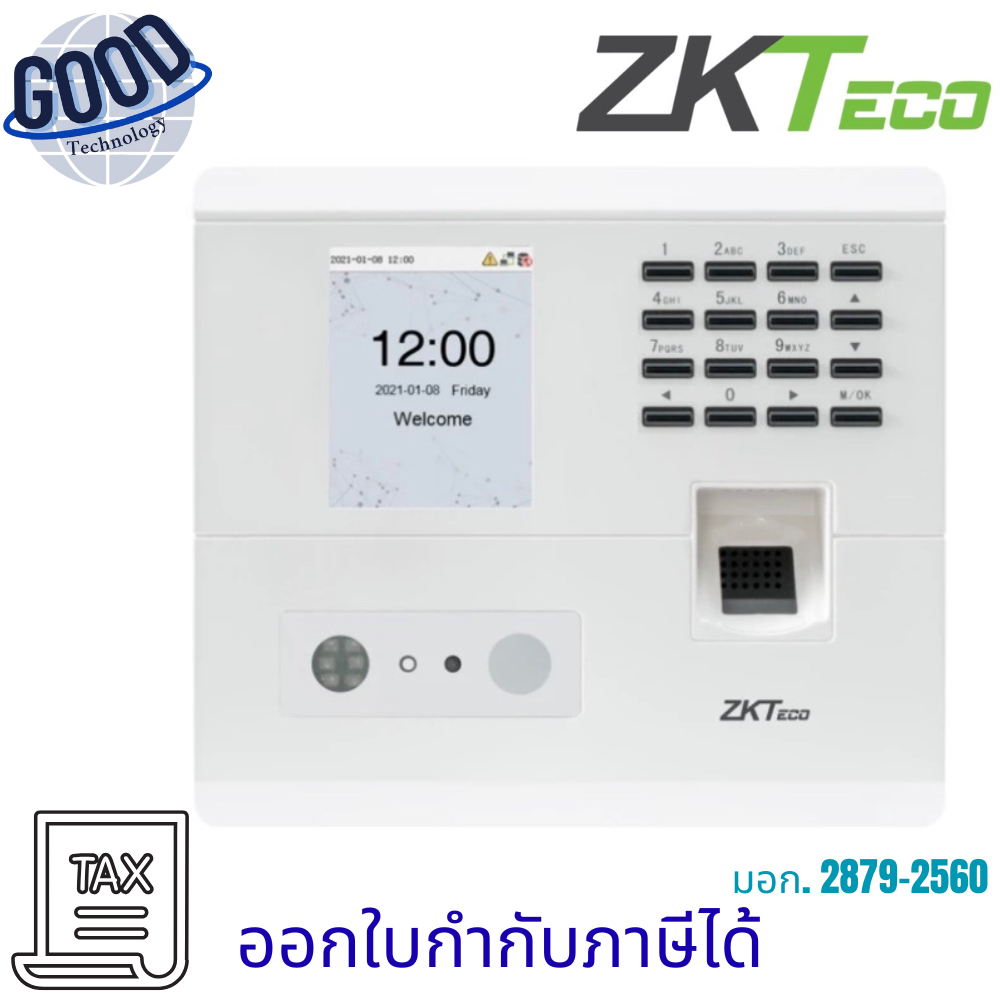 ZKTECO เครื่องสแกนใบหน้าสำหรับลงเวลาพนักงาน ( รุ่น MB10-VL / BIO30 WIFI ) เช็คสินค้าก่อนสั่งซื้อ