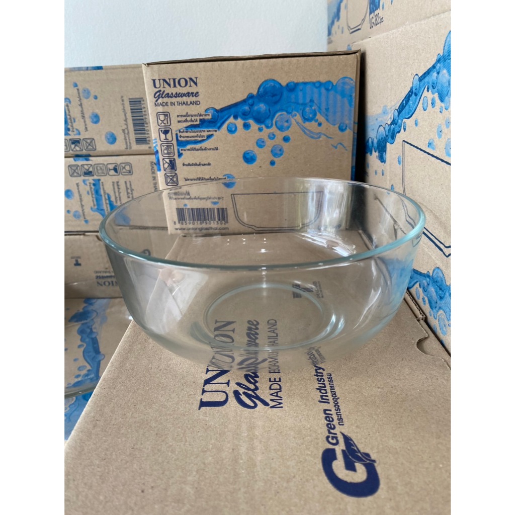 ชามใส ใส่อาหาร ใส่สลัด ขนาด ชามใส 7 นิ้ว UG349 (2 ใบ/6 ใบ)