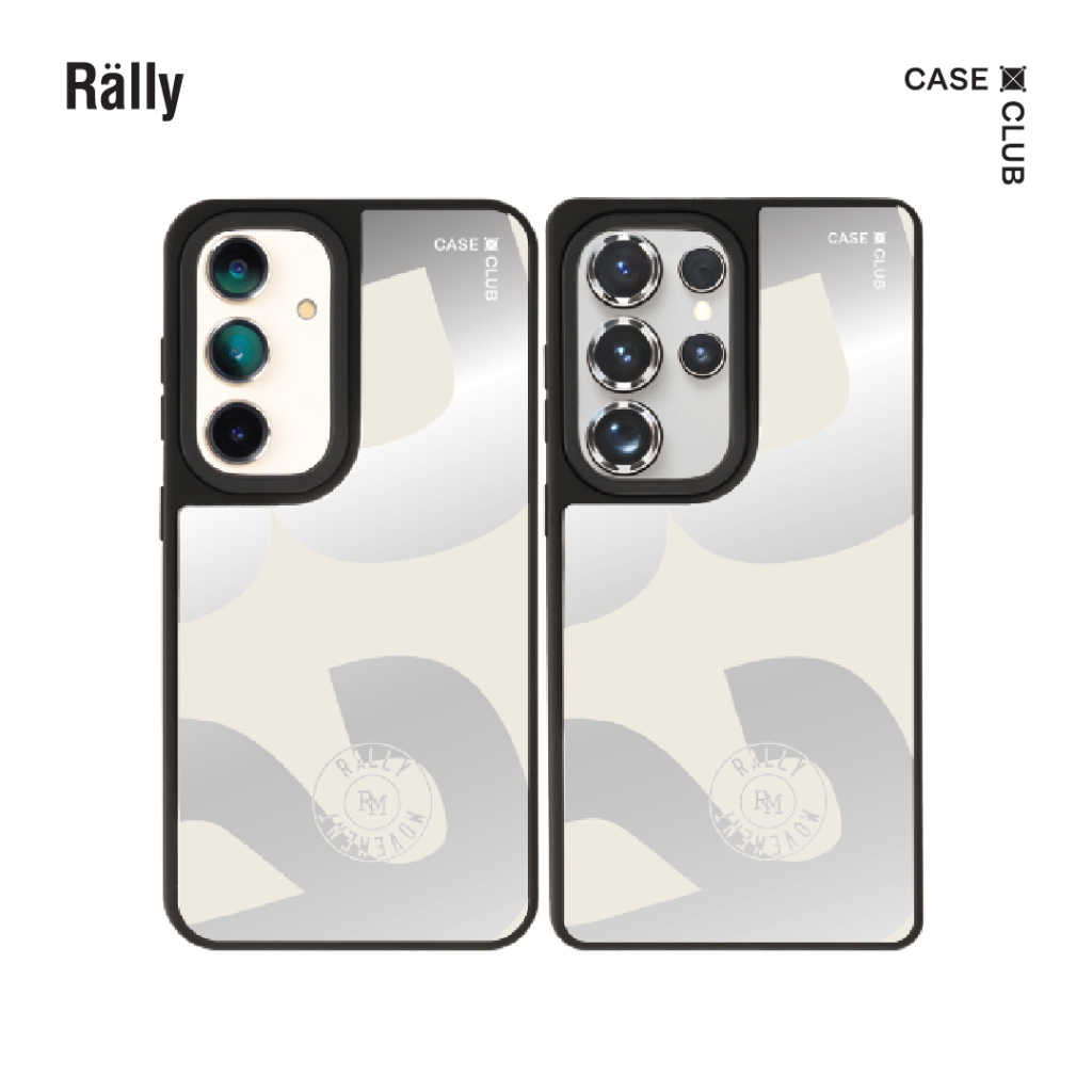 CaseClub เคส ซัมซุง เคส Samsung เคส กระจก ลาย Rally Silver lining สำหรับ Galaxy S25 Ultra / S25 / S2