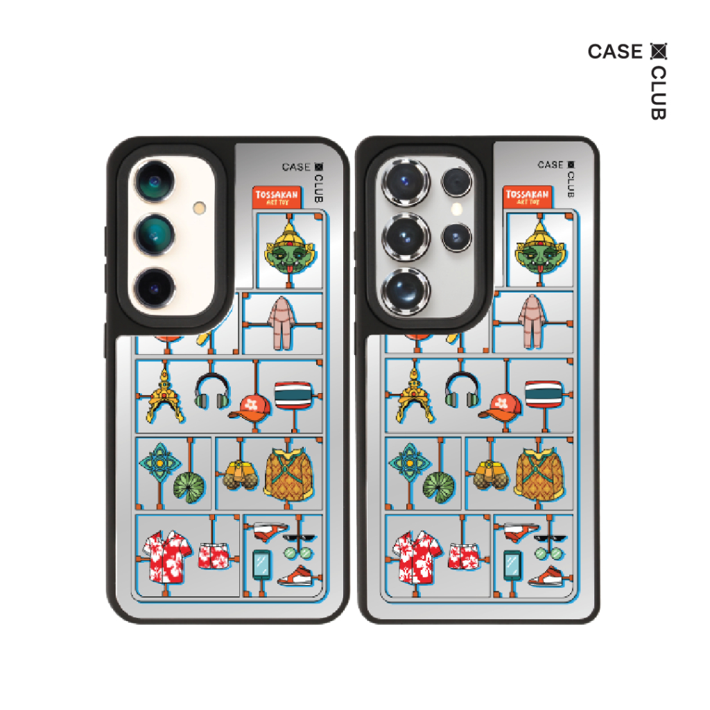 CaseClub เคส ซัมซุง เคส Samsung เคส กระจก ลาย Thai Toys สำหรับ Galaxy S25 Ultra / S25 / S24 Ultra / 