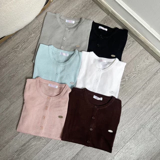 BLOSSOM KNIT เสื้อคาดิแกนผ่าหน้าแขนสั้น 🍒พร้อมส่ง