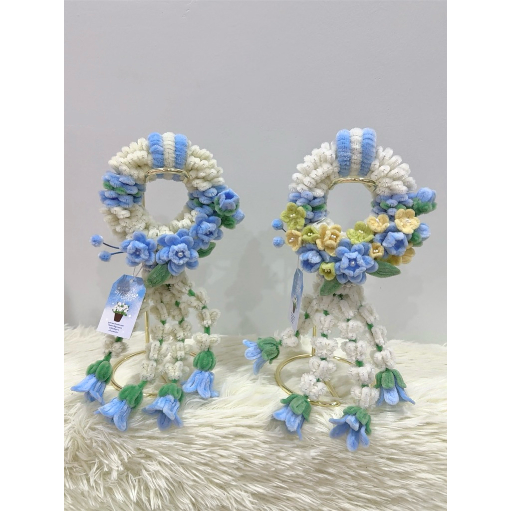 พร้อมส่ง พวงมาลัยวันแม่ พวงมาลัยไหว้ผู้ใหญ่ งานแฮนด์เมด รูปที่ 3