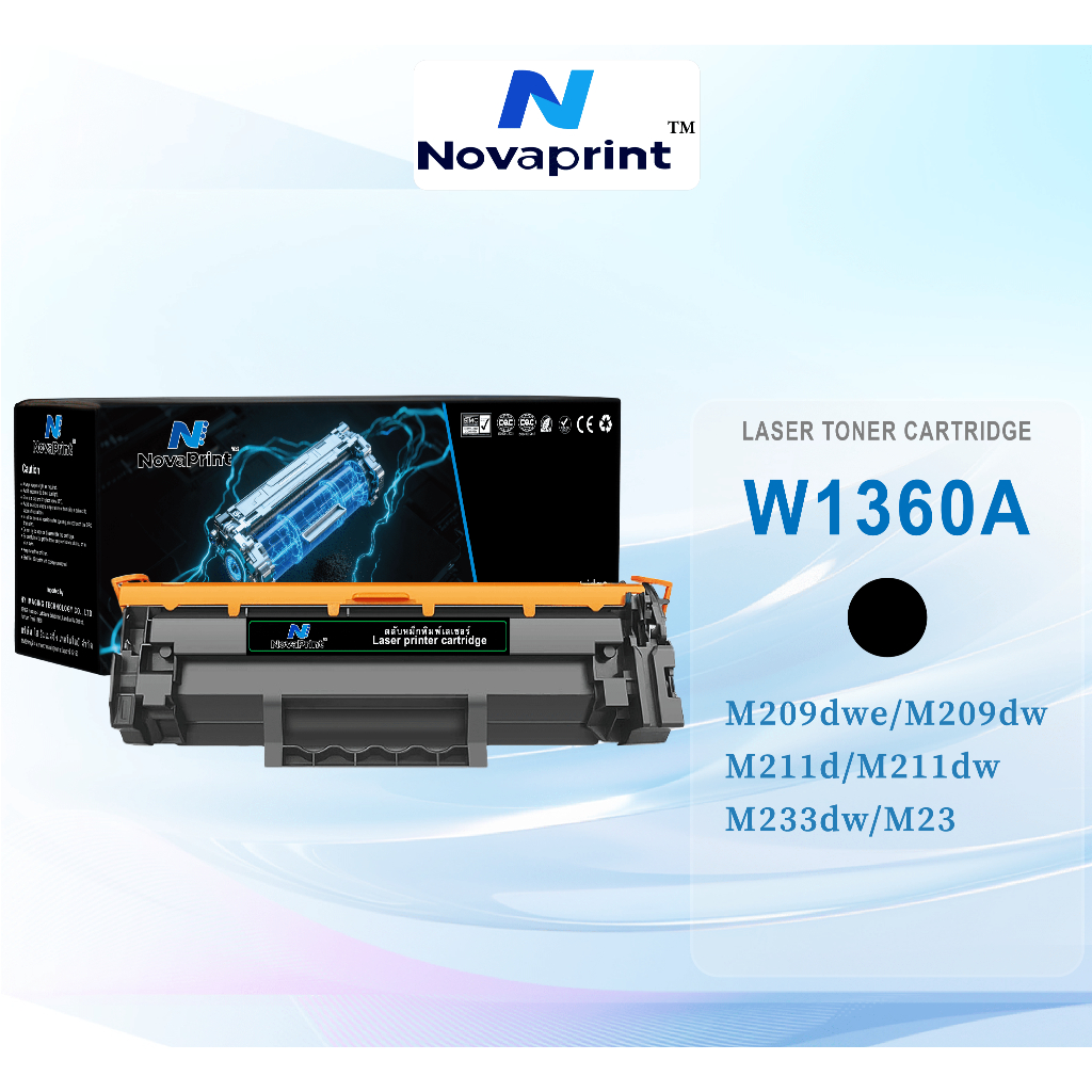 เข้ากันได้กับตลับหมึก HP W1360A สำหรับ HP LaserJet MFP M236sdw M211dw