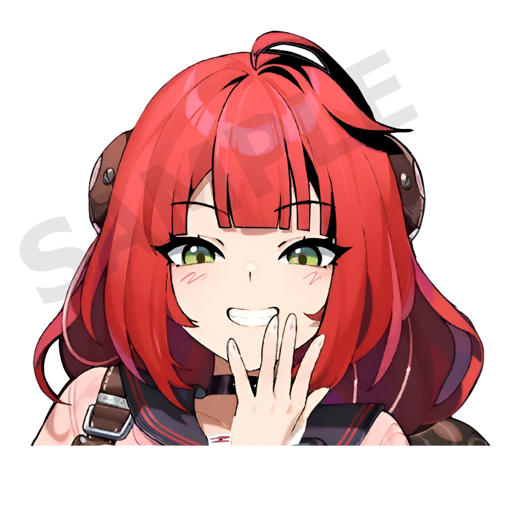 Yuzuha Peeker สติ๊กเกอร์ 2 แผ่น Yuzuha ZZZ Zenless Zone Zero สติ๊กเกอร์