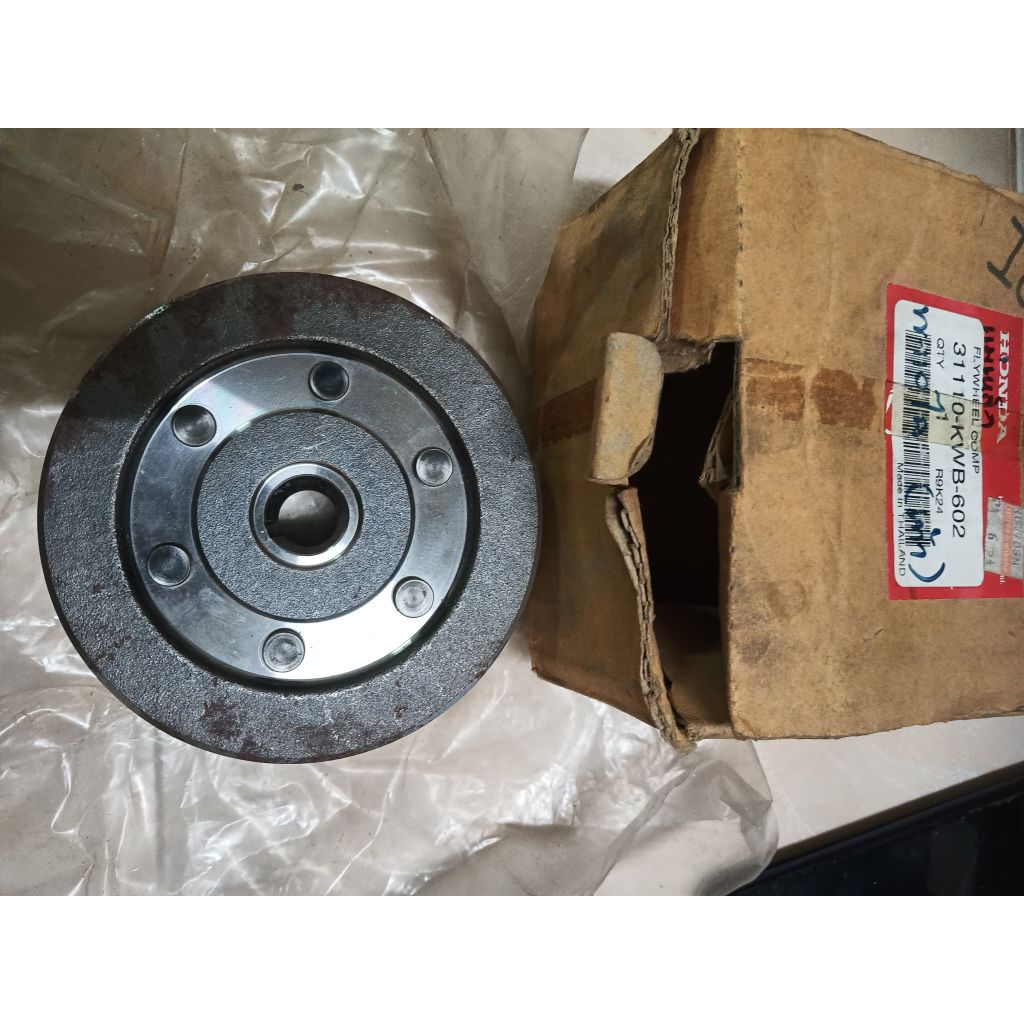 31110-KWB-602 ล้อแม่เหล็กจานไฟแท้ Honda เวฟ110i ตัวแรกปี2009-2010/CZI/สตาร์ทเท้า อะไหล่แท้ศูนย์