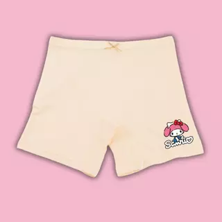 กางเกงซับในเด็กสีพีช(รุ่นใส่สบาย ขายดี) กางเกงใน กันโป๊ ลายซานรีโอ้ sanrio ขาไม่บาน 2-12ปี #กปพีช
