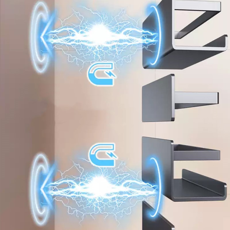 ที่วางม้วนกระดาษ แบบแม่เหล็ก ติดตู้เย็น จัดเก็บข้างตู้ ที่เก็บฟิล์มถนอมอาหาร ติดตั้งไม่ต้องเจาะ - รูปที่ 3