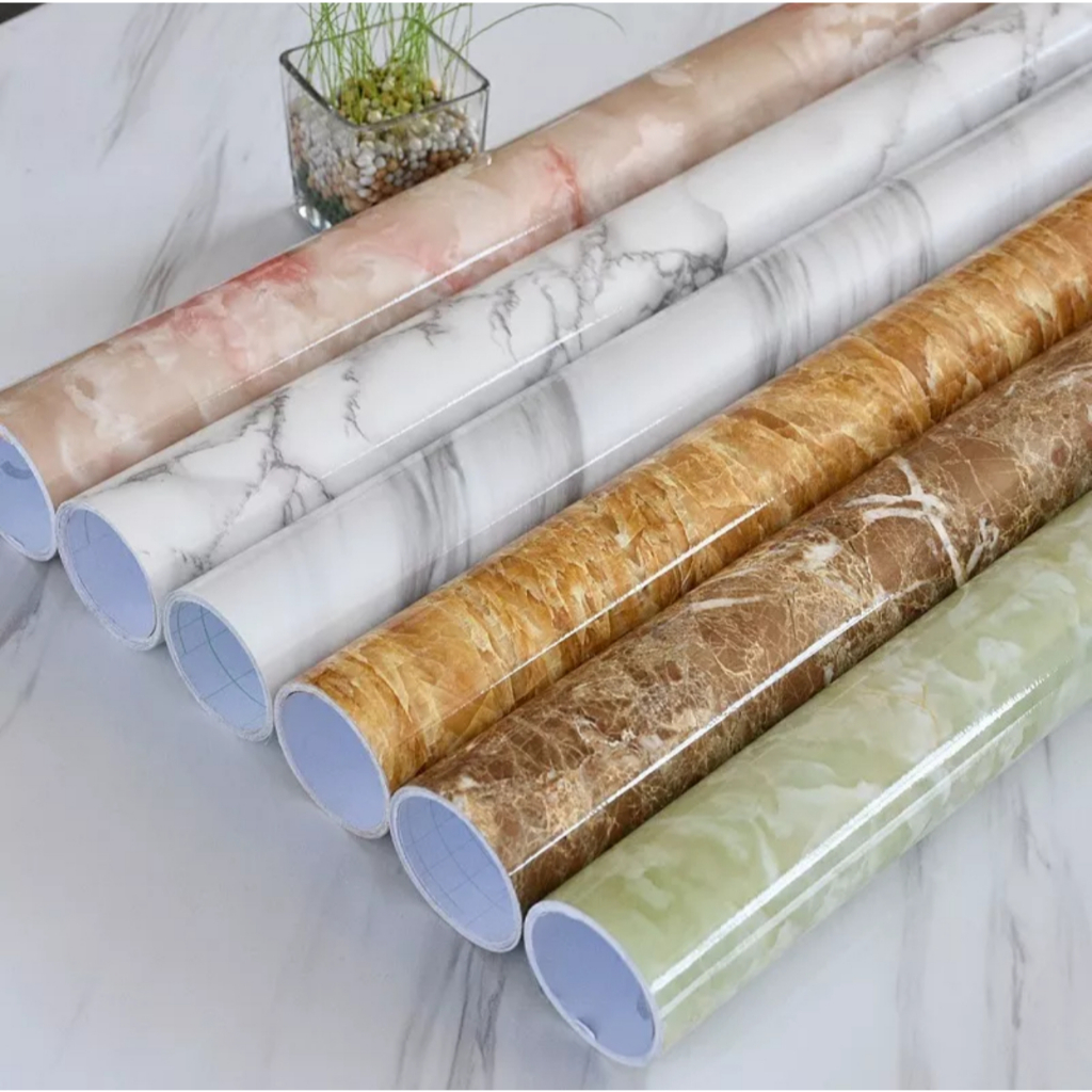สติกเกอร์กันน้ำมันห้องครัวลายหินอ่อน ทางเลือกครัวสวยสะอาด ติดง่าย ทนทาน