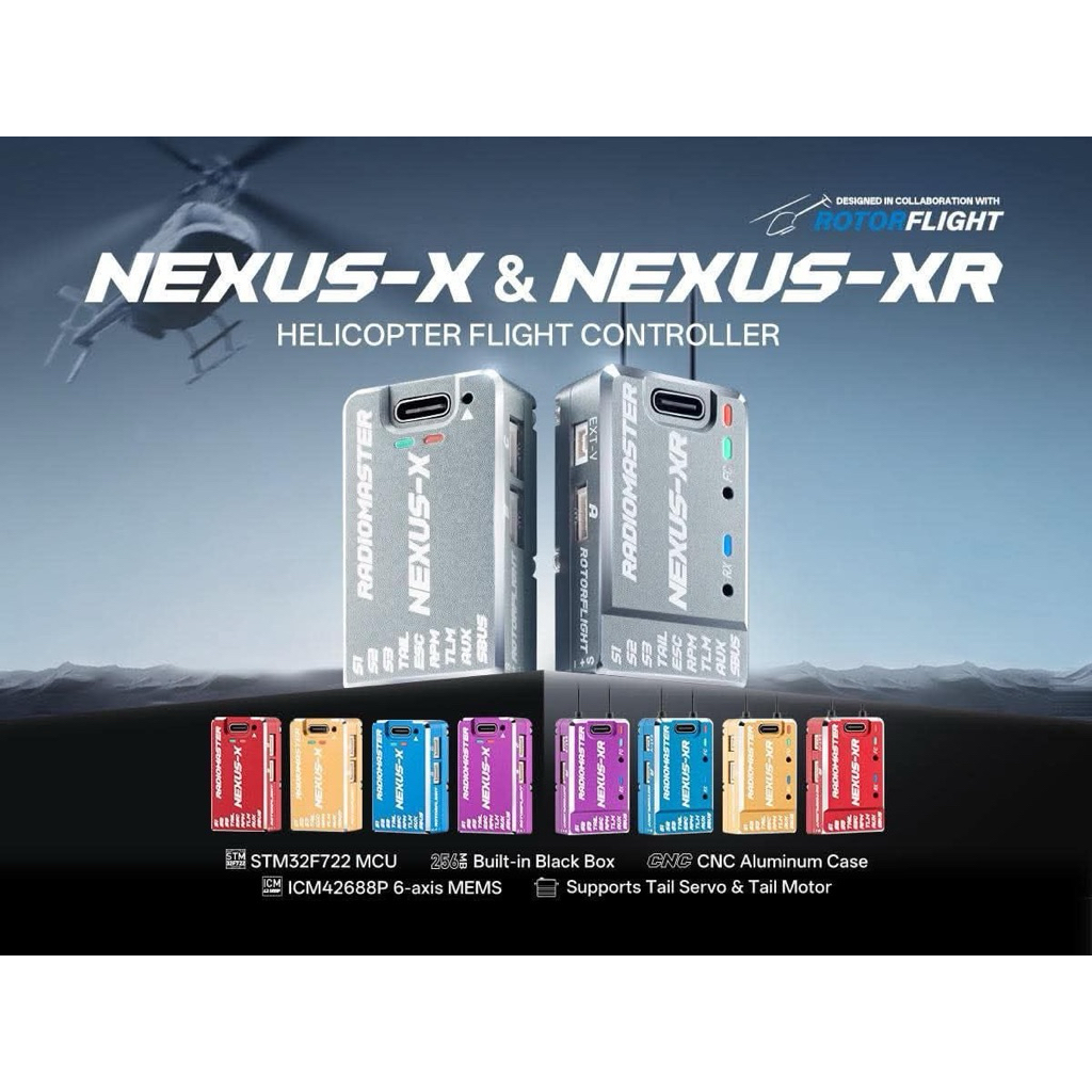 🇹🇭Radiomaster NEXUS-XR เฮลิคอปเตอร์ Flight Controller ICM42688P 6 แกน MEMS แบบบูรณาการ 2.4GHz ELRS R