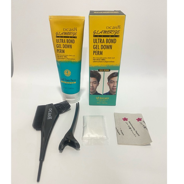 Dcash for man Ultra Bond Gel Down Perm ดีแคช  เจล ดาวน์ เพิร์ม ลดความชี้ฟู 100 ml. ผู้ชาย