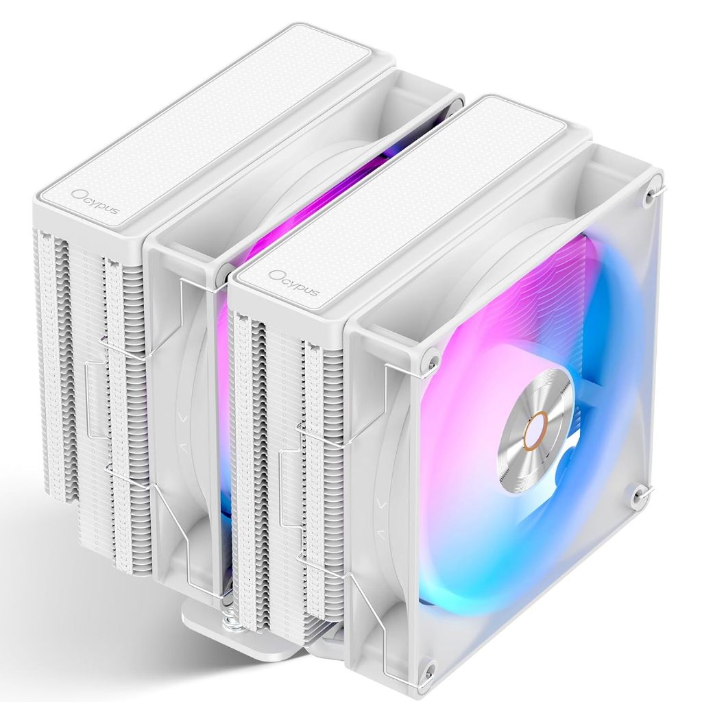 OCYPUS DELTA A62 BLACK / WHITE ARGB (CPU AIR COOLER / ชุดลมความร้อนซีพียู)