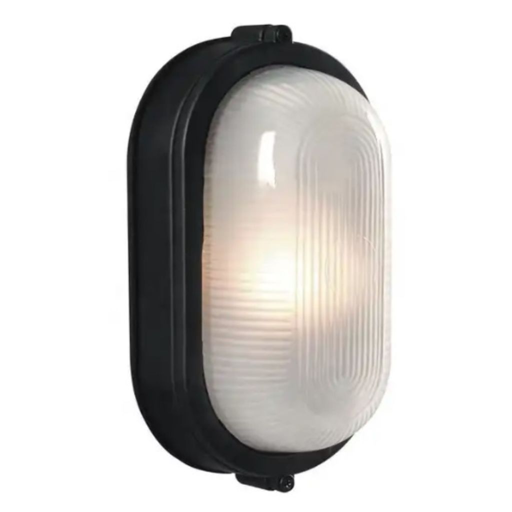 ไฟกิ่งผนังภายนอก ไฟผนัง ไฟทรงรี เปลี่ยนหลอดได้ ไฟผนัง รุ่น GH004-1S สีขาว สีดำ * ราคาสินค้าไม่รวมหลอดไฟ *