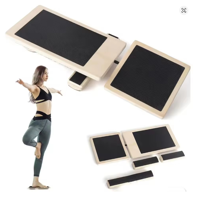 BALANCE TRAINER อุปกรณ์ บริหารข้อเท้า แผ่นไม้บริหารข้อเท้า ให้แข็งแรง[]