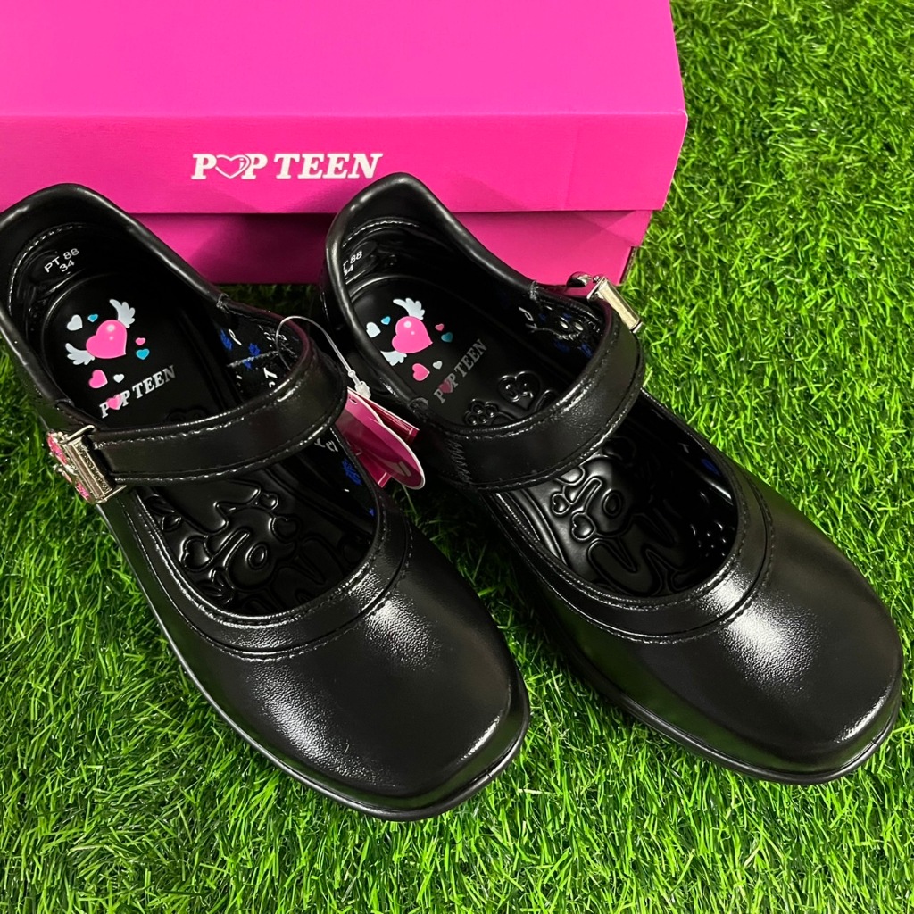 รองเท้านักเรียนหญิง POPTEEN รุ่นใหม่ล่าสุด รองเท้าตัทชูผู้หญิง