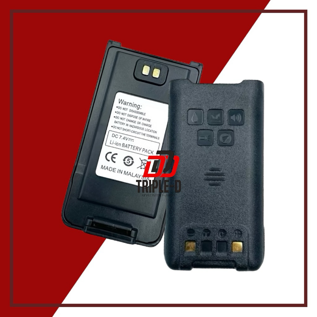 แบตเตอรี่วิทยุสื่อสาร สีดำ ของแท้ (รับประกัน 3 เดือน) MOTOROLA รุ่น GP-9R PLUS Li-ion 7.4V