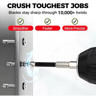 5pcs Anti-slip ไขควงแม่เหล็กบิต K5 ด้ายทนต่อแรงกระแทก Cross Bit, มัลติฟังก์ชั่นโลหะผสมเหล็ก ความแข็งสูง ไขควงบิต