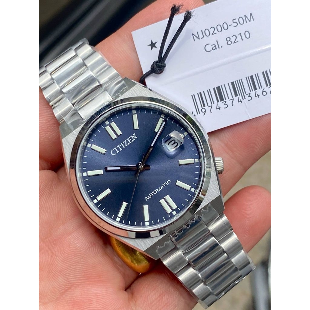 นาฬิกาข้อมือ Citizen Automatic TSUYOSA 37mm Blue Dial Stainless Steel Bracelet NJ0200-50M