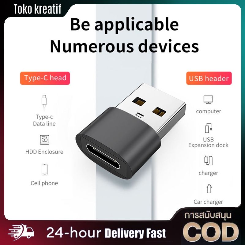 Mcdodo Original USB Male to USB Type C Female Adapter Converter for PC Male USB Adapter TYPE-C Data Charger
