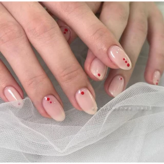nailgel polka dot cool¨*•✞ ✧