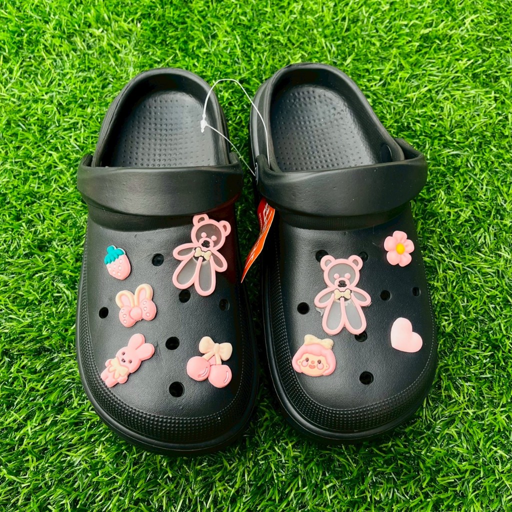 รองเท้าหัวโตผู้หญิงไฟล่อนพื้นหนา ยี่ห้อBB DOUBLE รุ่น626 ลายหมีน่ารักพื้นนิ่ม ไซร้36-41
